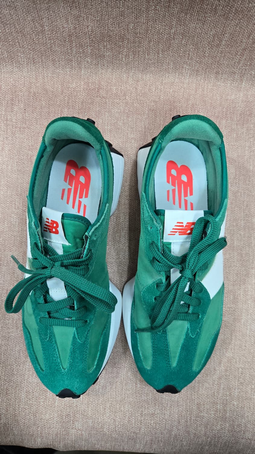 뉴발란스 265mm-  327 버트블랑 그린 스니커즈  상품이미지2