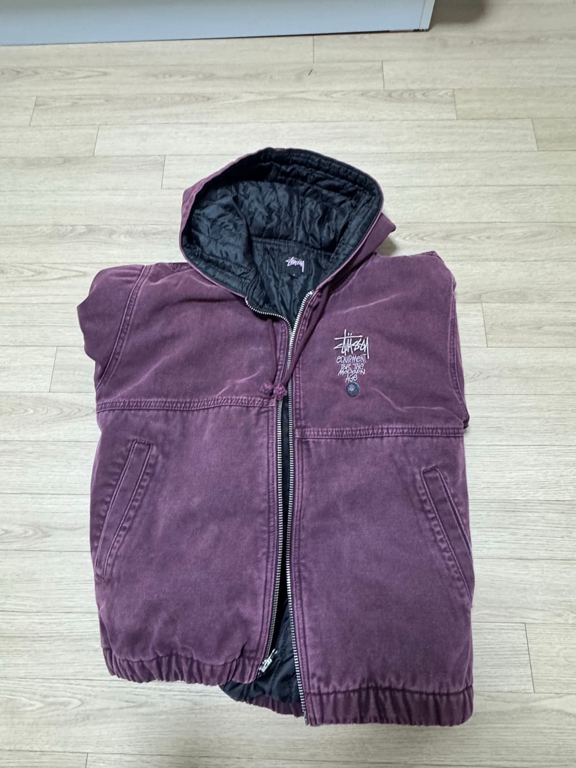 스투시 canvas insulated work jacket 퍼플 상품이미지5