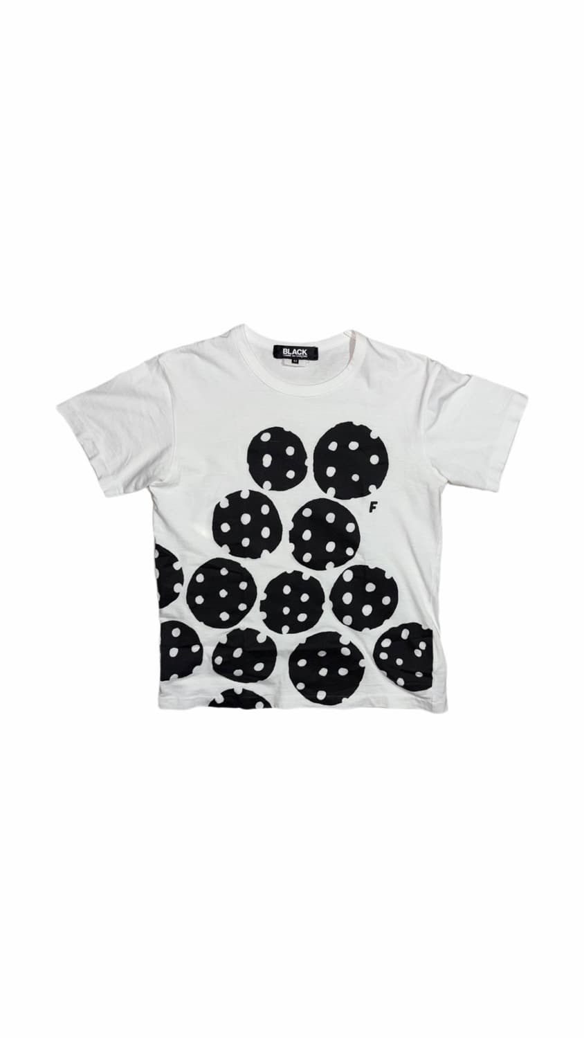 블랙 꼼데가르송 도트 볼 티셔츠 상품이미지1