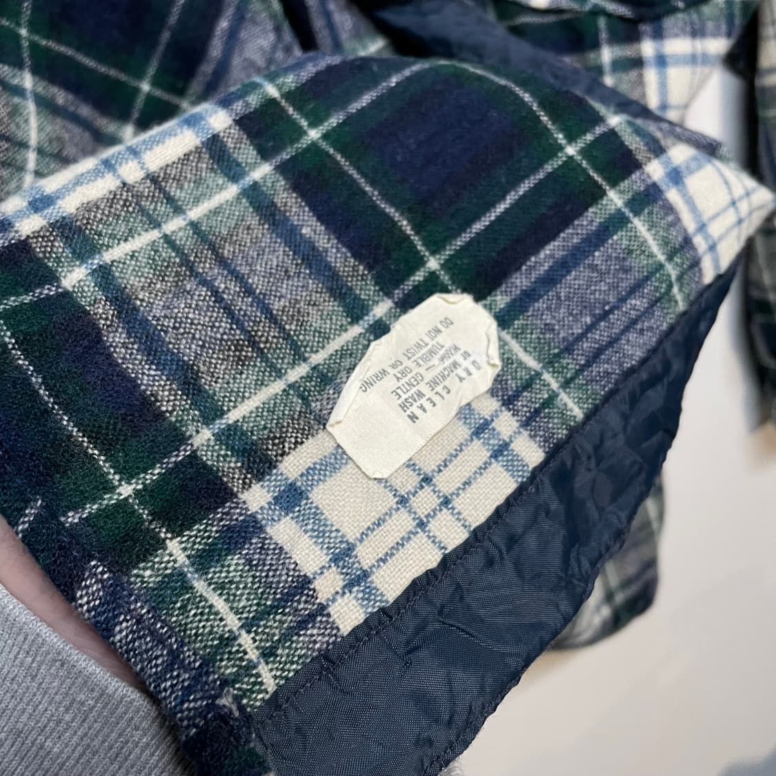 1990s 울리치 체크 플란넬 셔츠 상품이미지3
