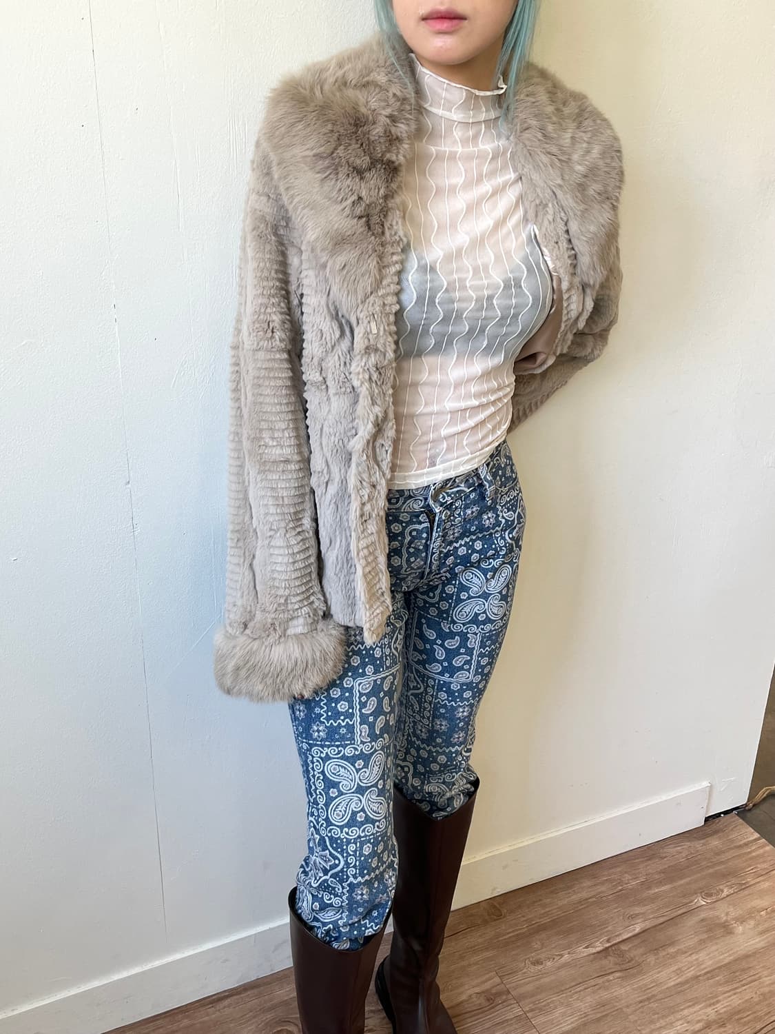 japab vtg 토키 퍼 자켓 상품이미지9