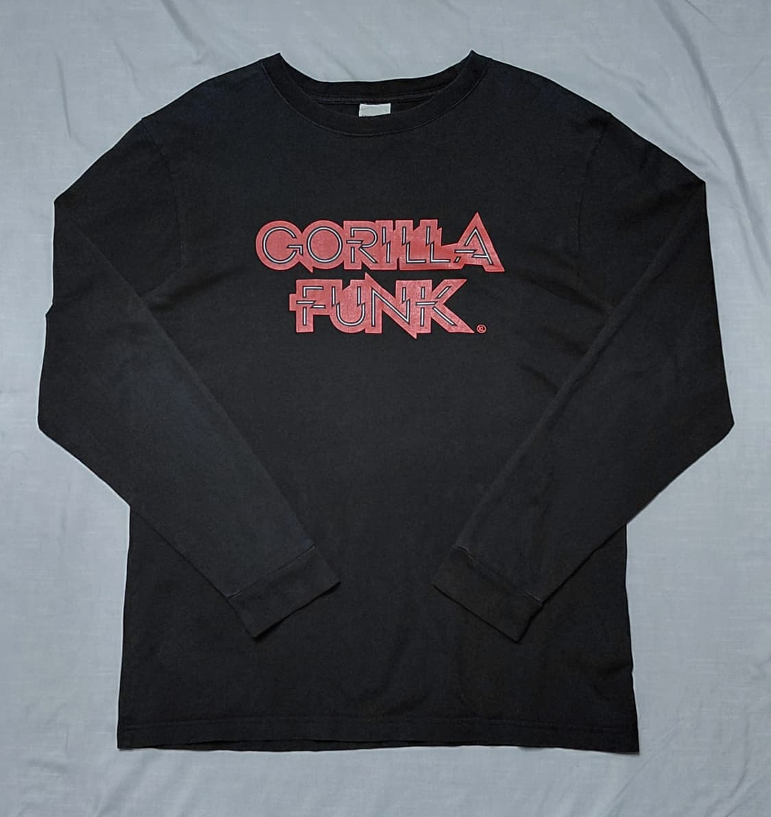 [M] X-LARGE 고릴라 펑크 & 빅 로고 롱슬리브 (블랙) 상품이미지1