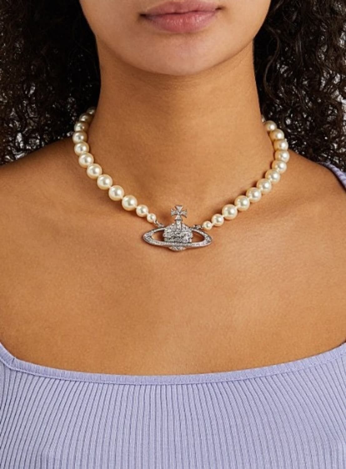 비비안웨스트우드 김나영 진주 초커목걸이 상품이미지1