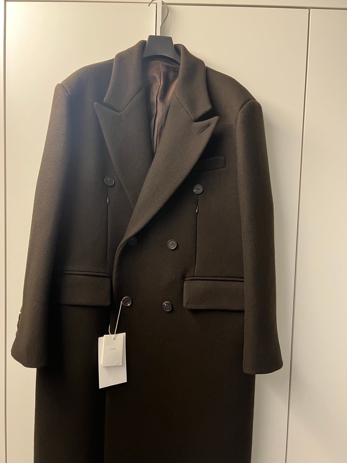 STU 다트 포켓 더블 코트 브라운 S사이즈 새상품 상품이미지7