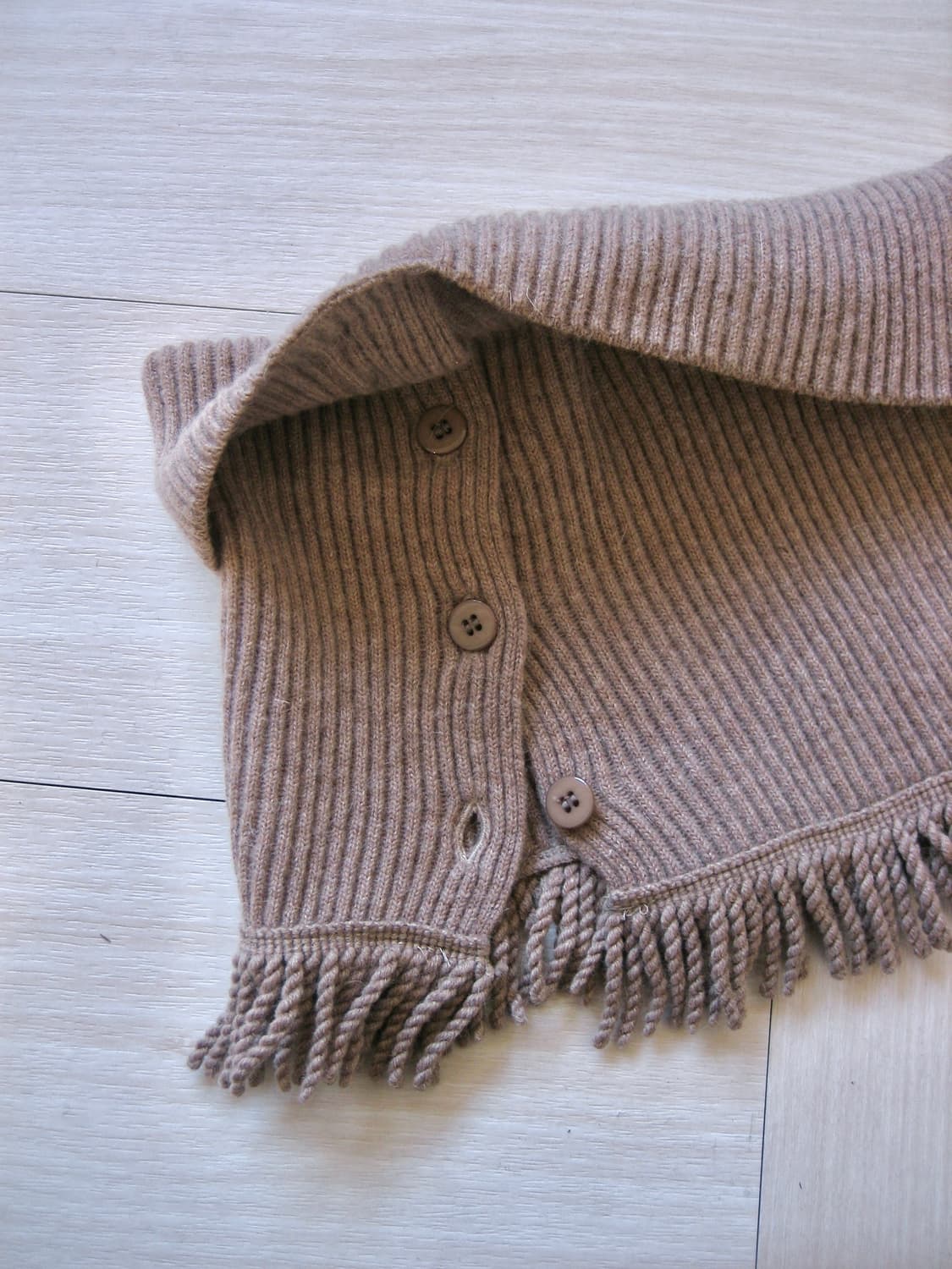 [Vintage] border button knit turtleneck 상품이미지2