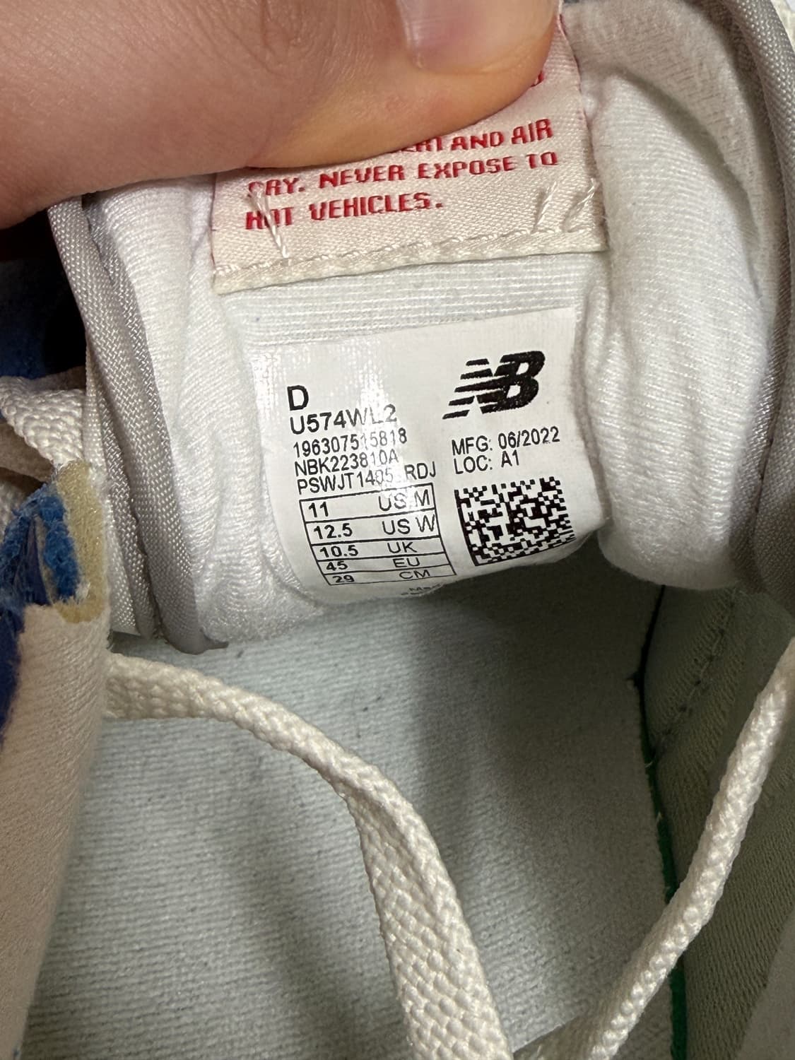 New balance 574 블루 신발 상품이미지5