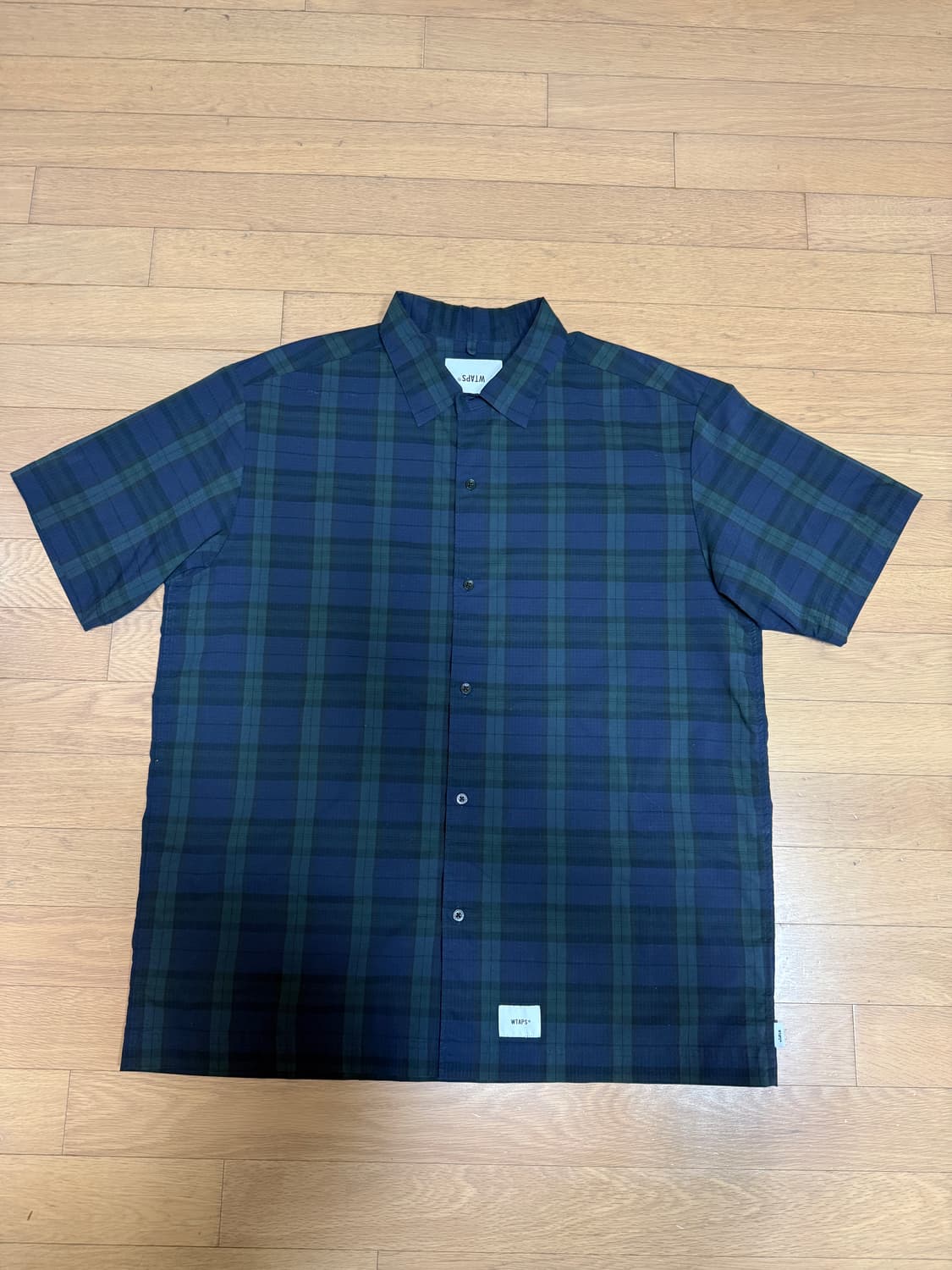 [XL] WTAPS 더블탭스 립스탑 플란넬 반팔 셔츠 4사이즈 상품이미지1