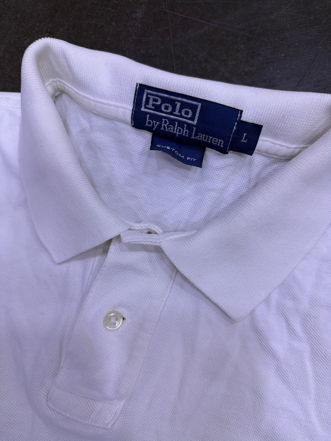 폴로 랄프로렌 커스텀핏 폴로티 pkt 카라티 반팔티 L 상품이미지3