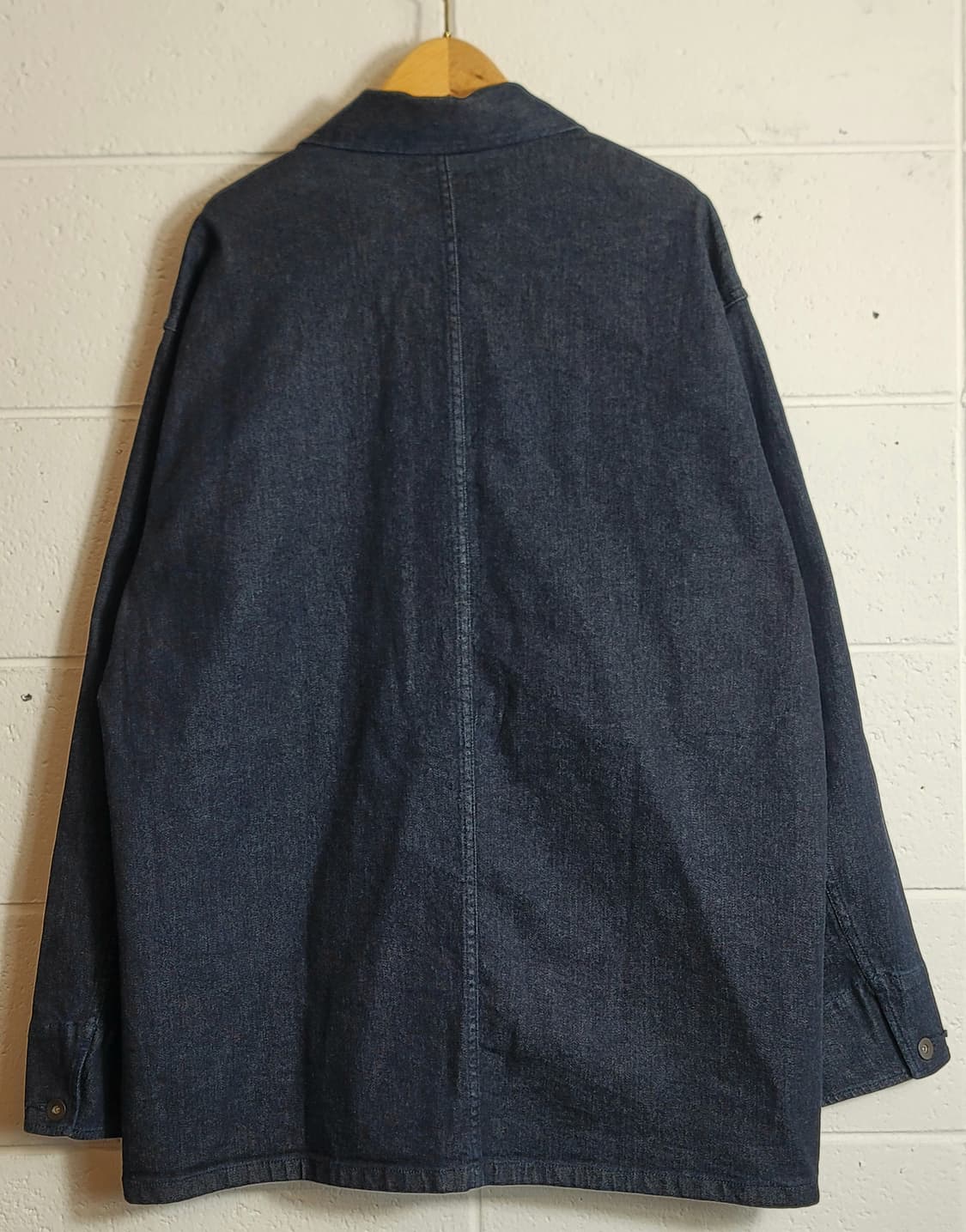 [미사용.새상품] 유니클로(일본판) 오버핏 데님 초어자켓 판매 상품이미지5