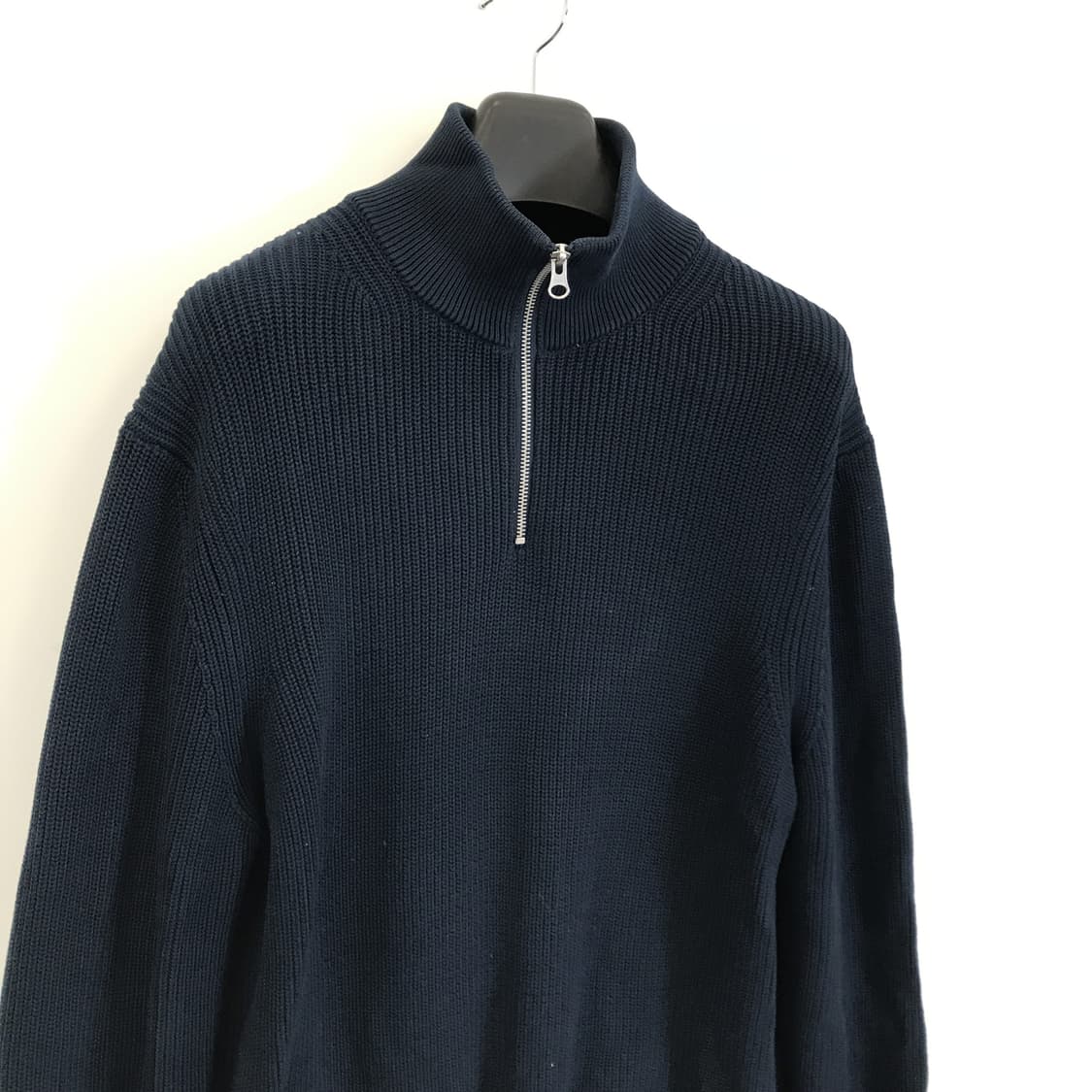 자라 하프집업 니트 네이비 [XL] 상품이미지2