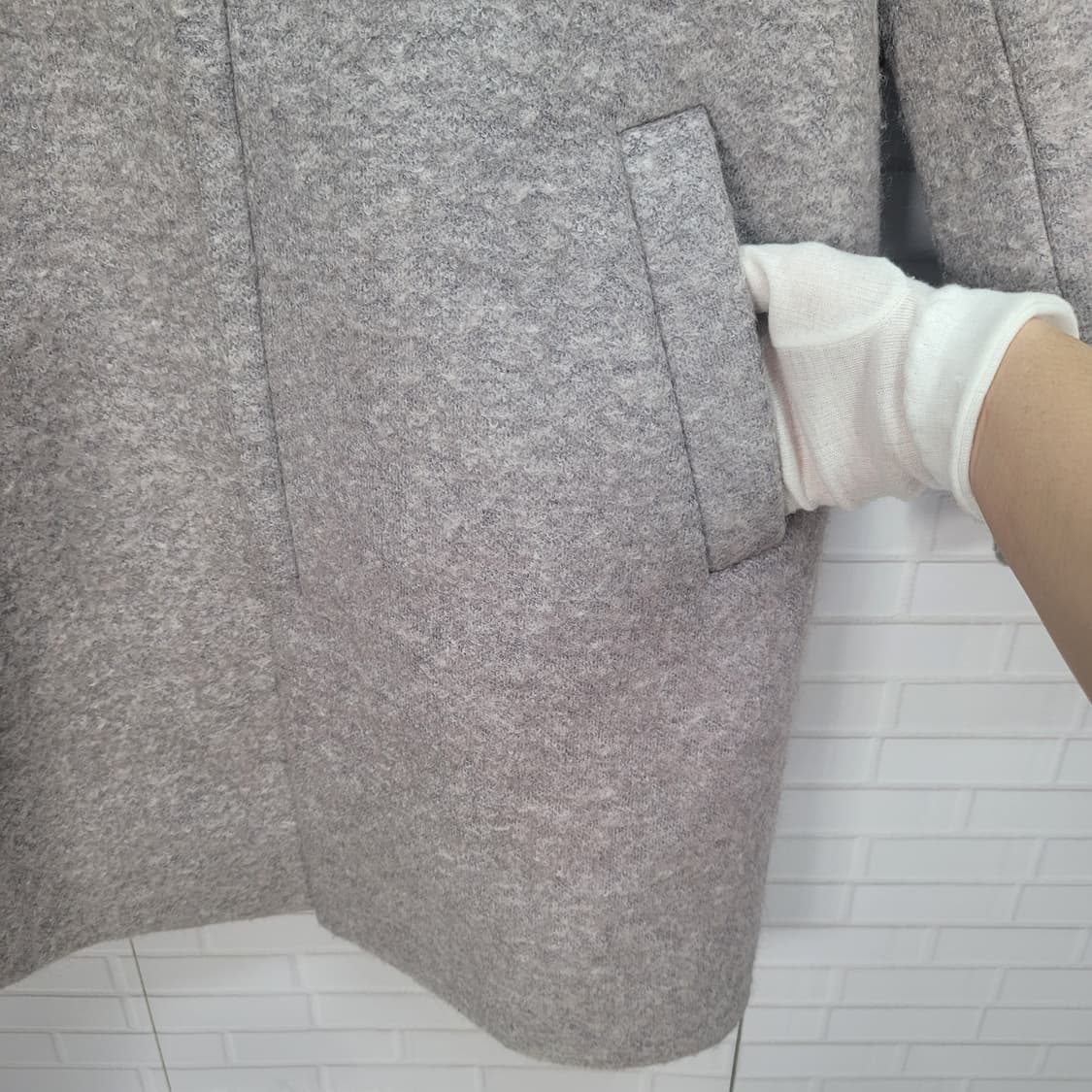 한섬 시스템 후드 코트 집업 자켓 95사이즈 상품이미지7