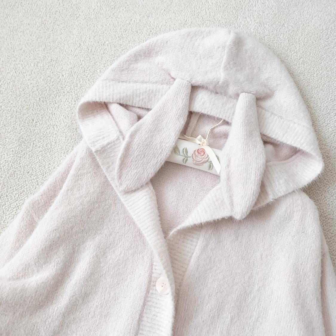 젤라또피케 베이비핑크 우사미미 가디건 상품이미지2