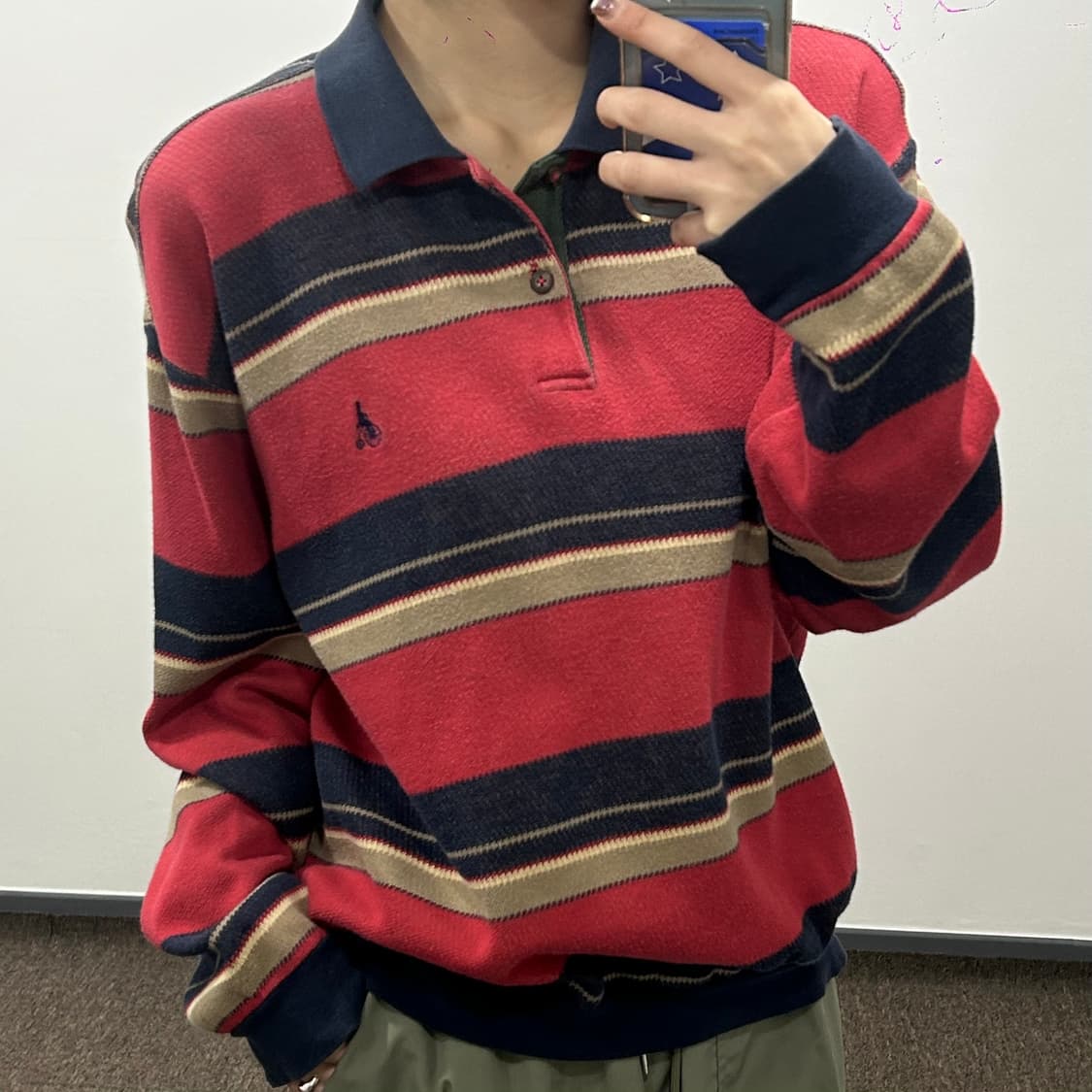 Bean pole 빈폴 레드 네이비 스프라이프 카라티 상품이미지2