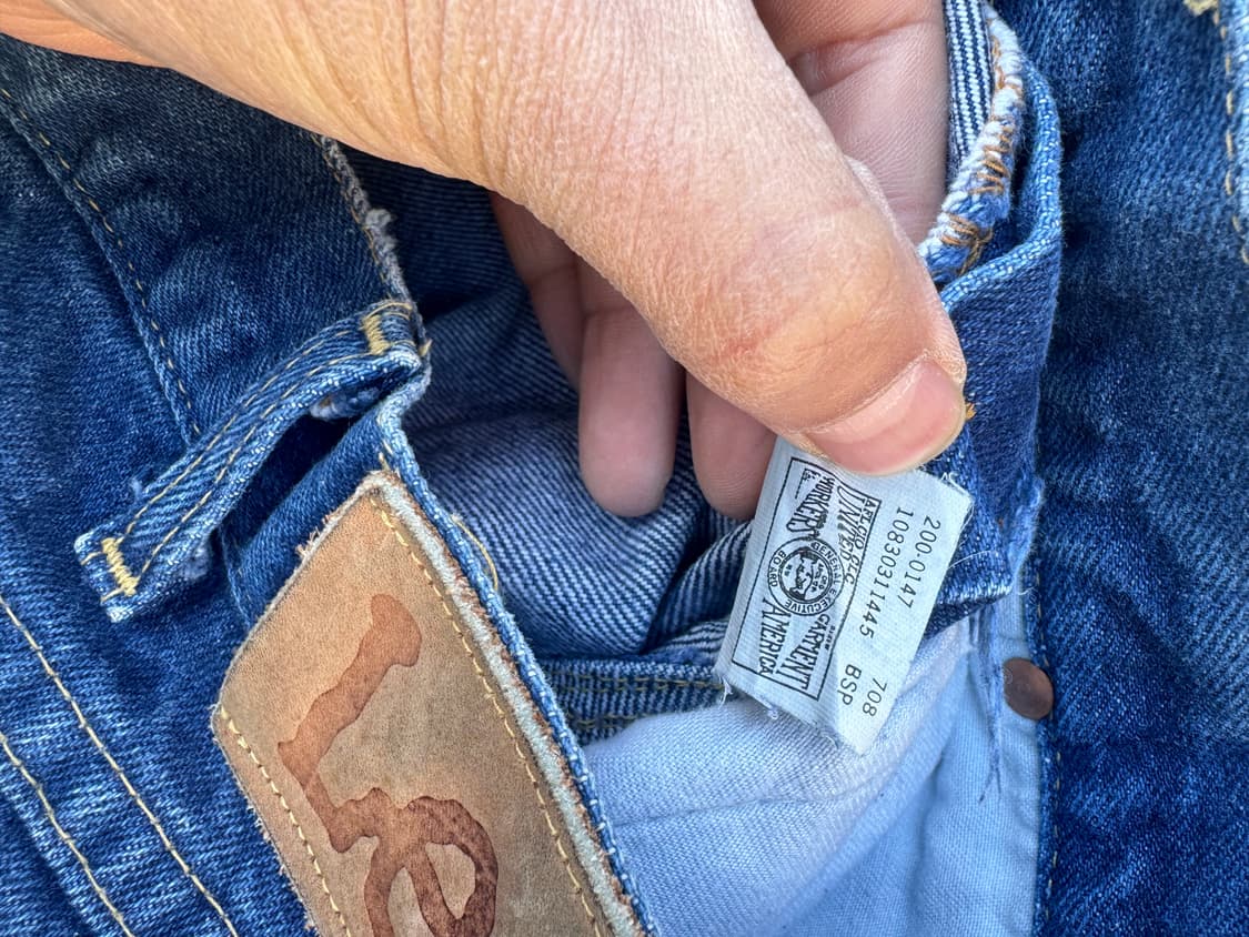 70s lee 200 talon지퍼 빈티지 워싱 웨스턴 데님 팬츠 상품이미지9