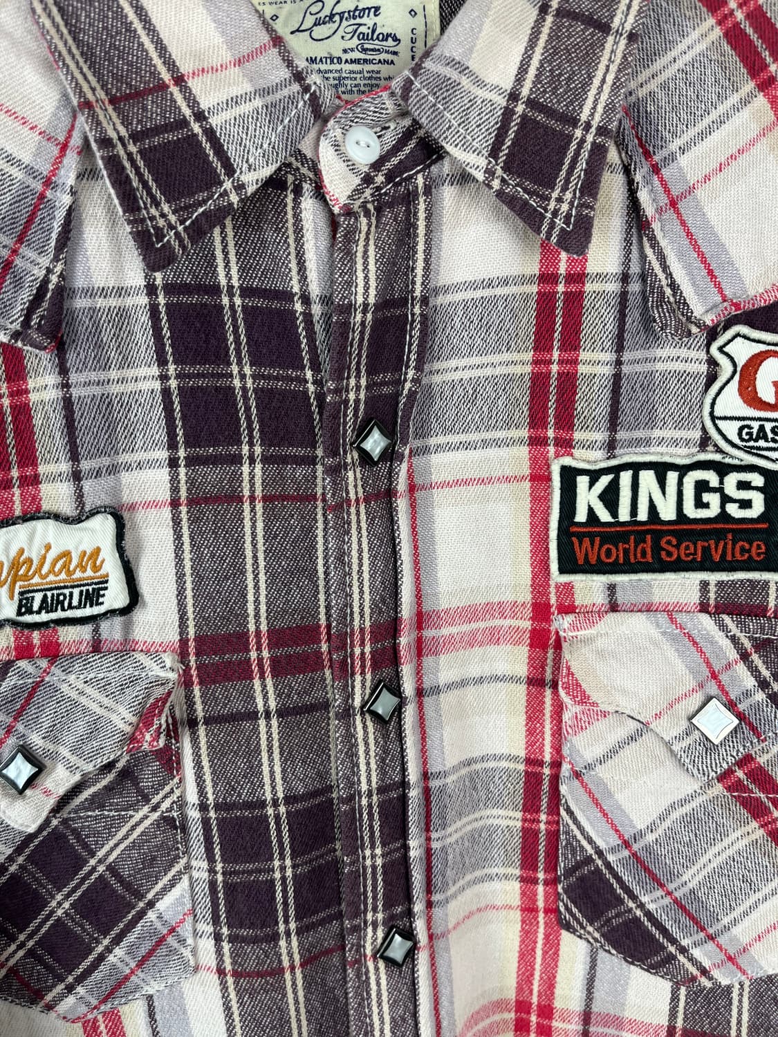 Vintage 웨스턴 체크 셔츠  상품이미지3