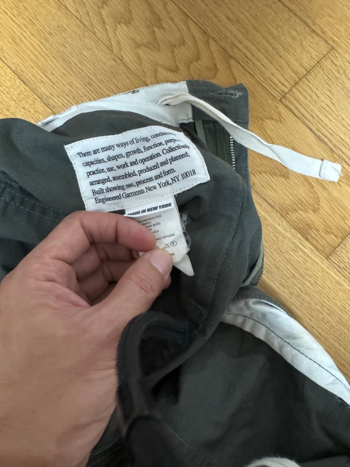 엔지니어드가먼츠 립스탑 퍼티그 팬츠m 상품이미지4