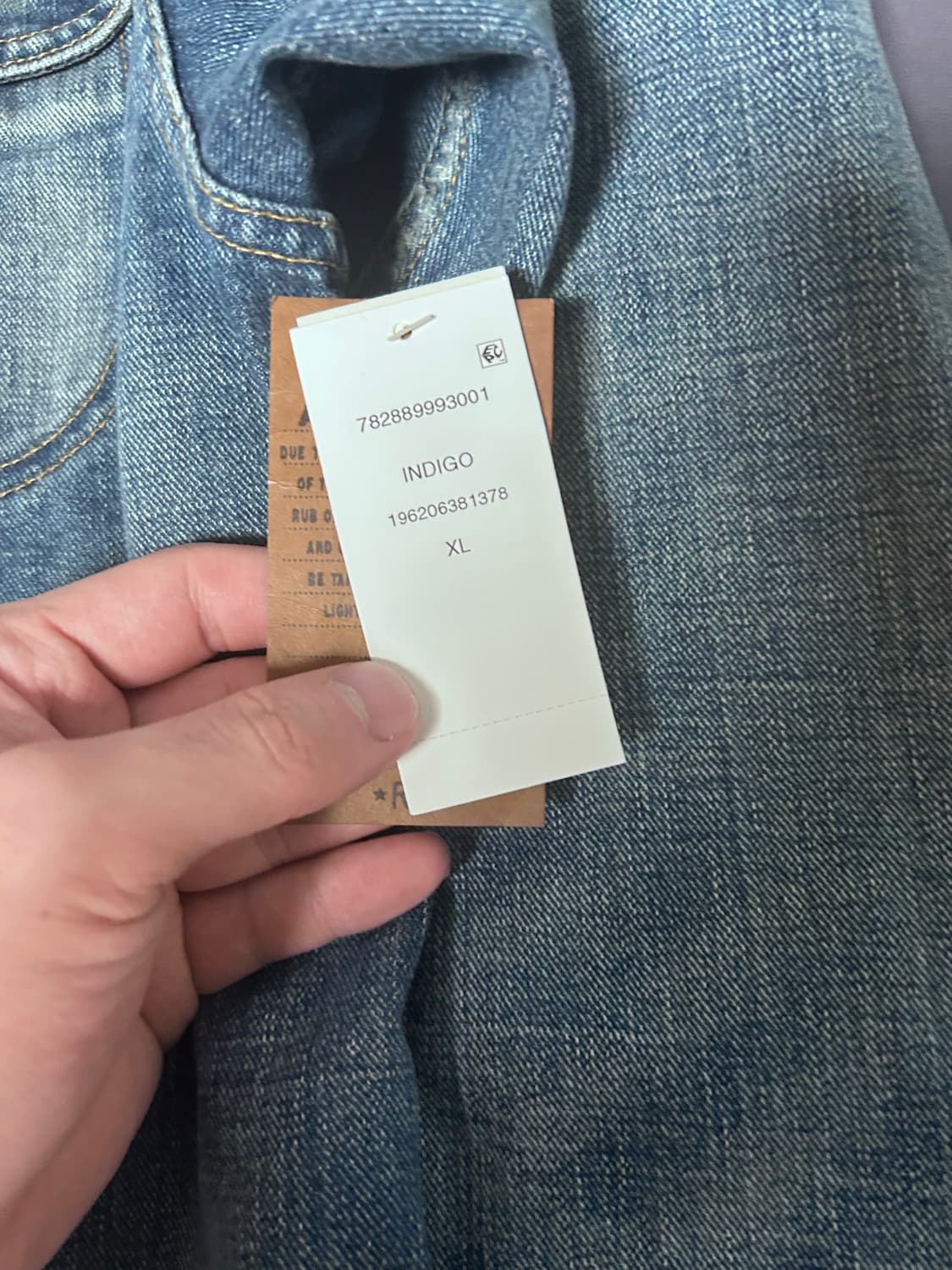 RRL LOT 271 리랜드 연청 데님 트러커 자켓 XL 상품이미지3