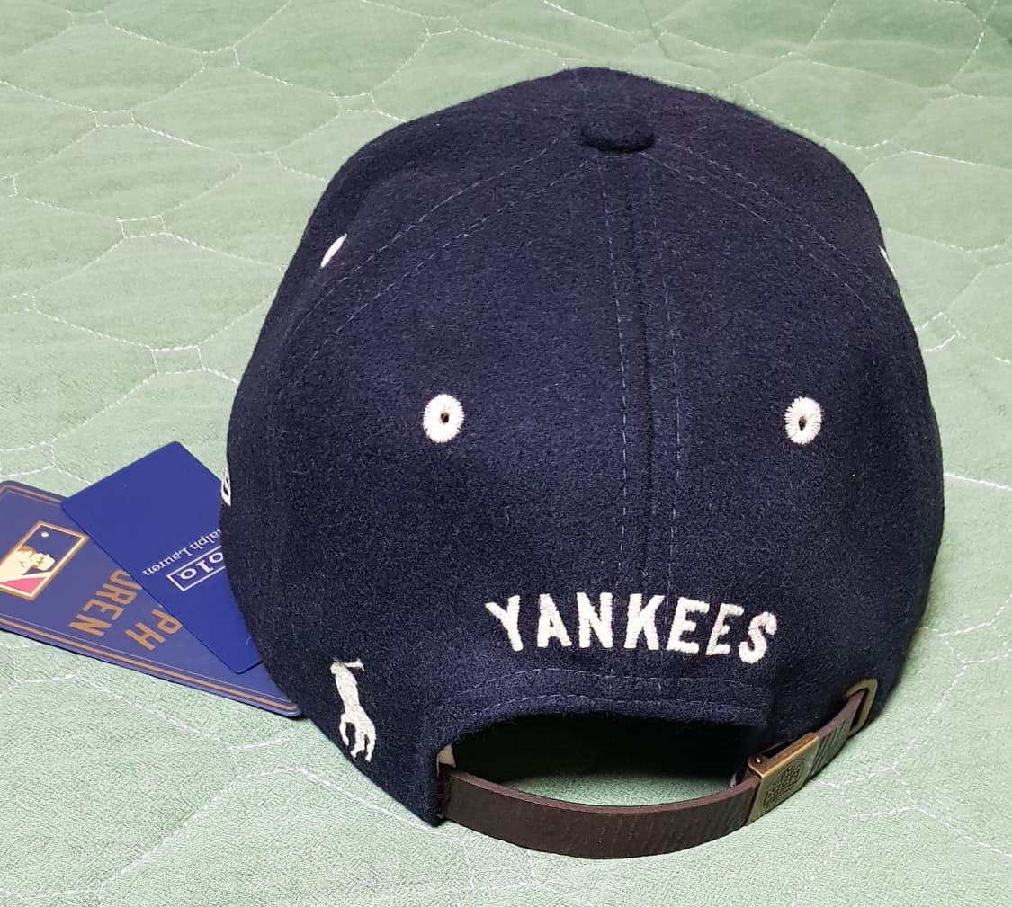 폴로 x 뉴에라 mlb 뉴욕 양키스 울 볼캡 네이비 팝니다. 상품이미지2