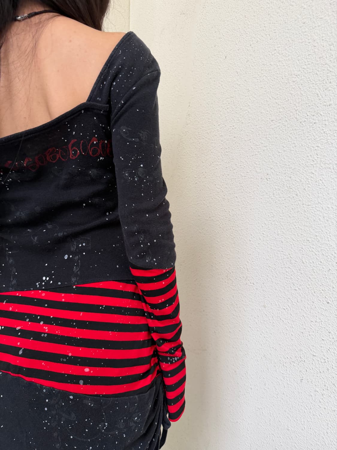 H.Anarchy Blood Stripe Lace-Up dress 상품이미지3