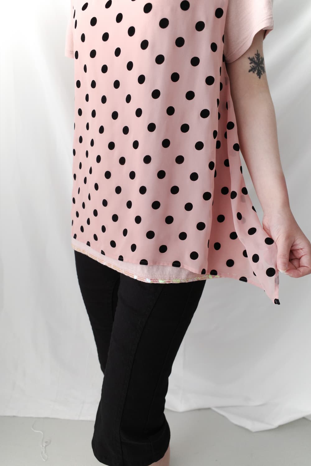 Sunao Kuwahara) dot beads half T  상품이미지7