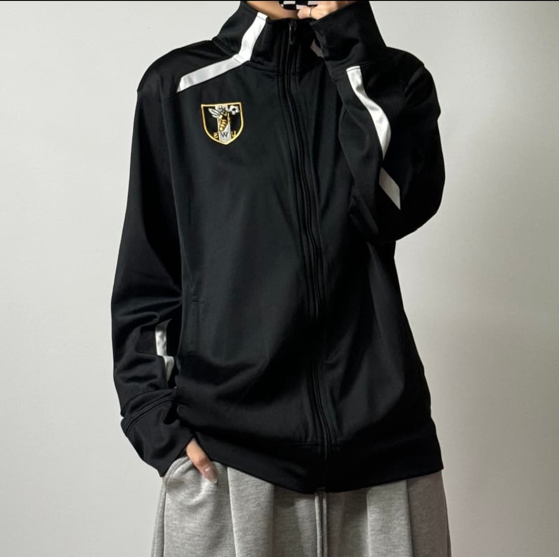 나이키 스우시 풋볼 트랙탑 져지 블랙 S [100804] 상품이미지1