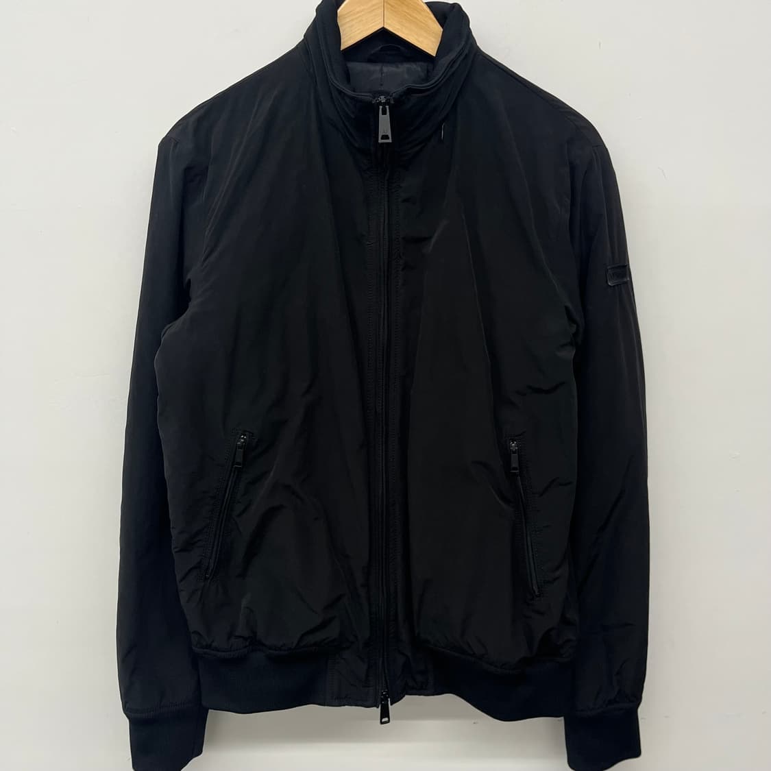 아르마니 익스체인지 블랙 봄버 자켓 남L 상품이미지2