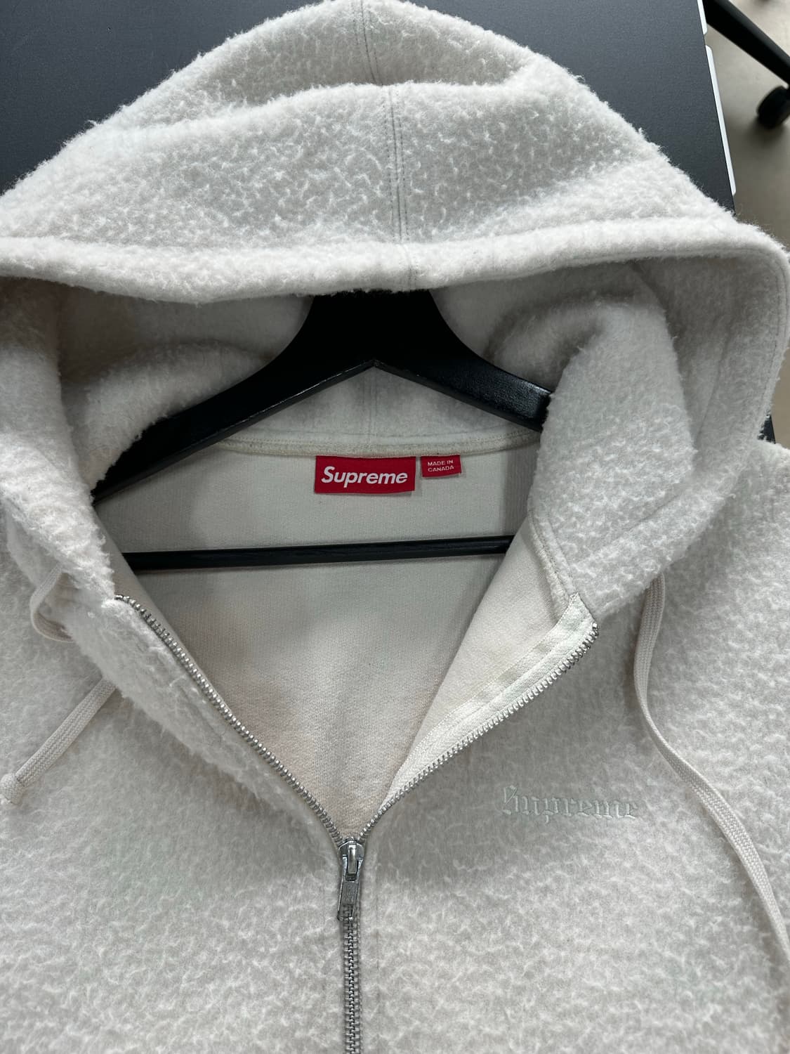 슈프림 24FW 필드 스웻셔츠 후드집업자켓 스톤  상품이미지7