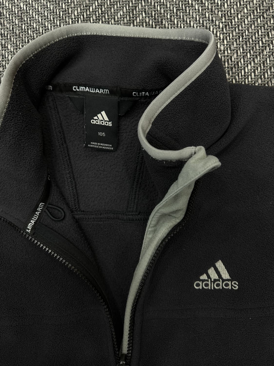 아디다스 후리스집업 블랙 상품이미지3