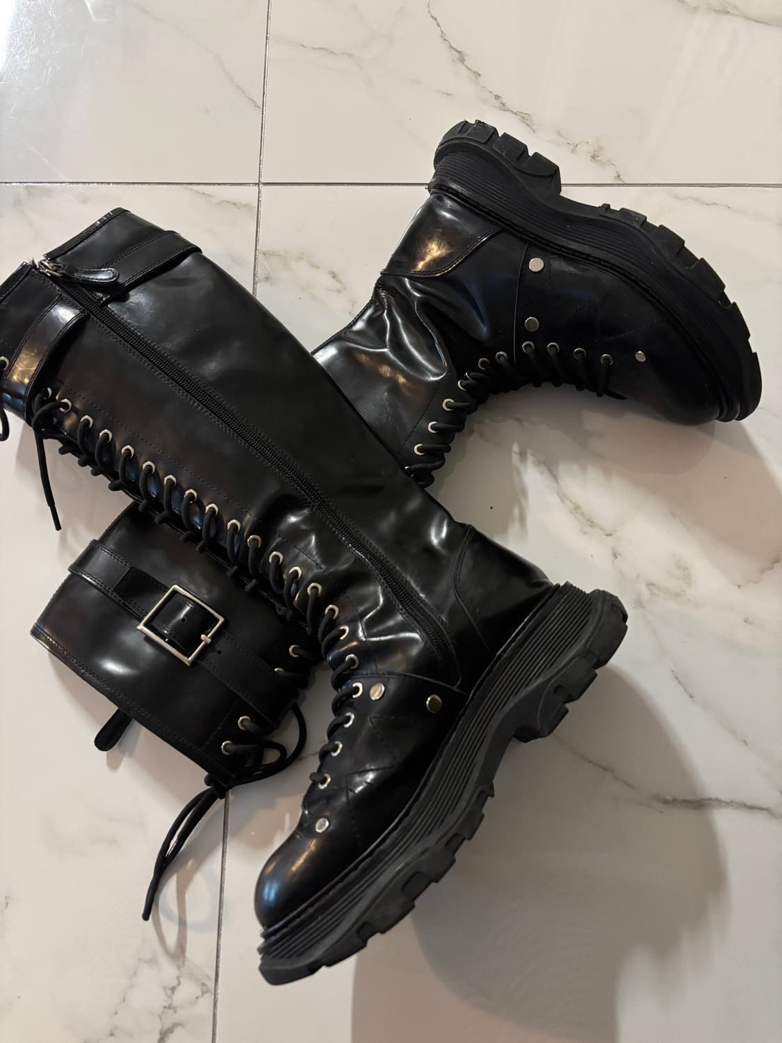 알렉산더맥퀸 레이스업 부츠 36 상품이미지4