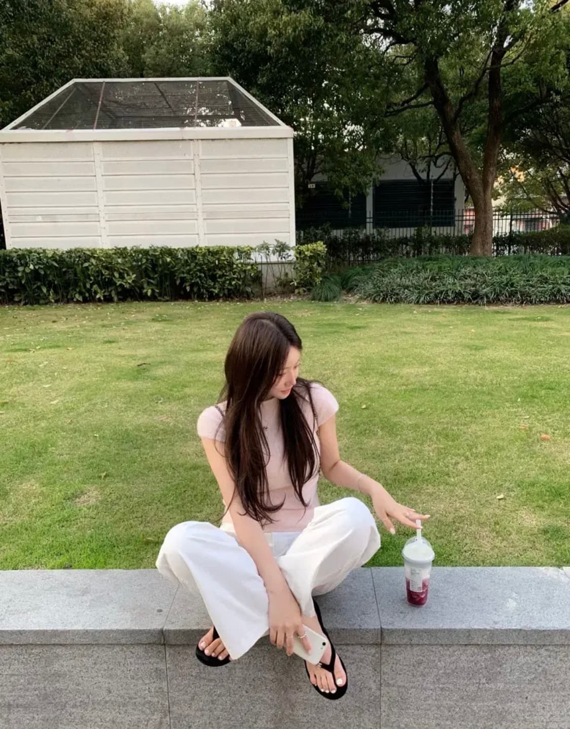 샵리즈 leeds 블라썸 하프 니트 반팔 (핑크) 상품이미지3