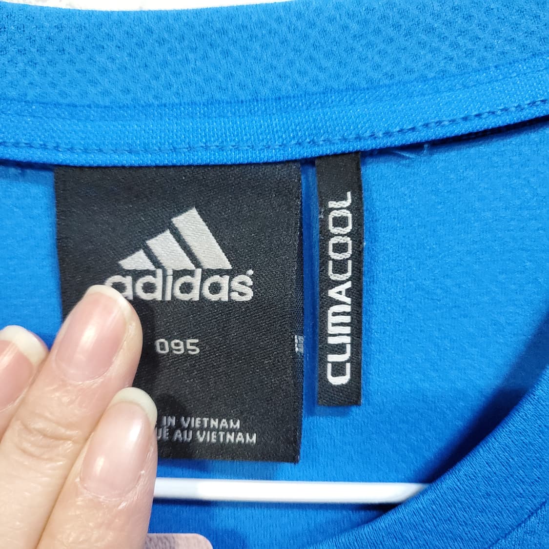 아디다스 기능성 반팔티 블루  상품이미지4