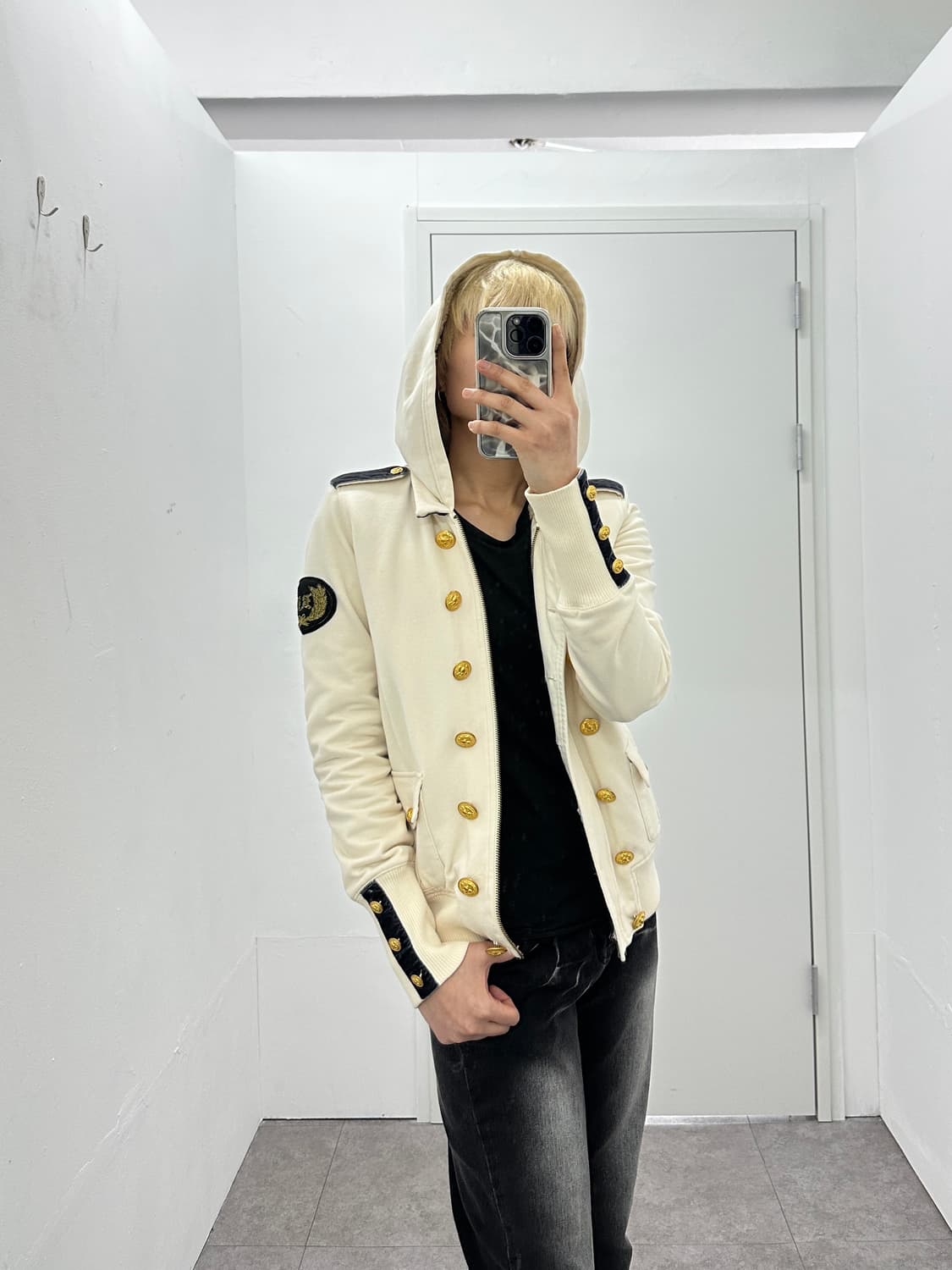 POLO 00s Napoleon velour trimming hoodie 상품이미지2