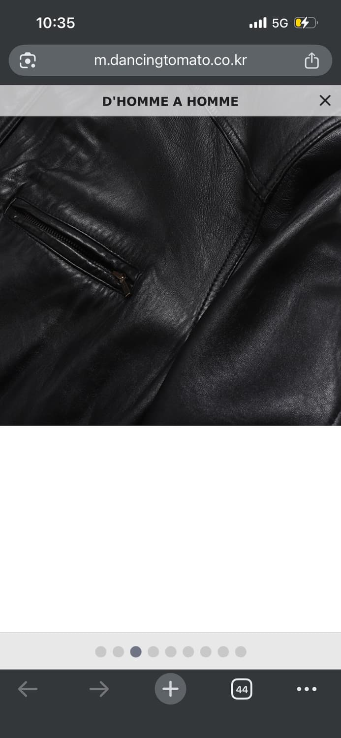 D'HOMME A HOMME의 양가죽 블랙 카코트 상품이미지3