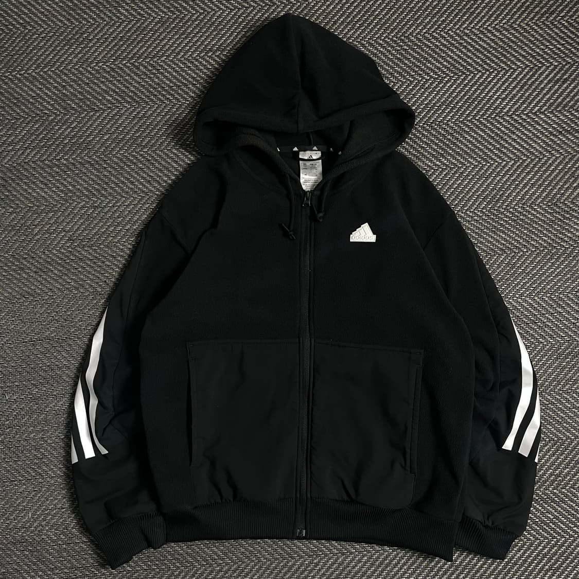 아디다스 신형 퓨쳐 아이콘 플리스 후드 집업o 4823 상품이미지1