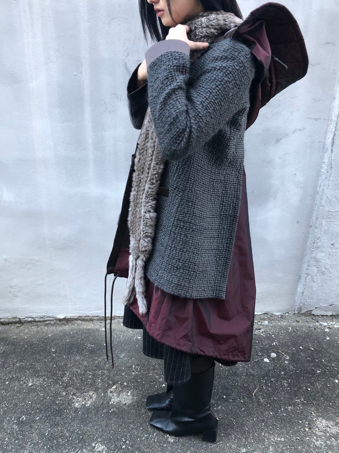 사카이 레이어드 코트 상품이미지2