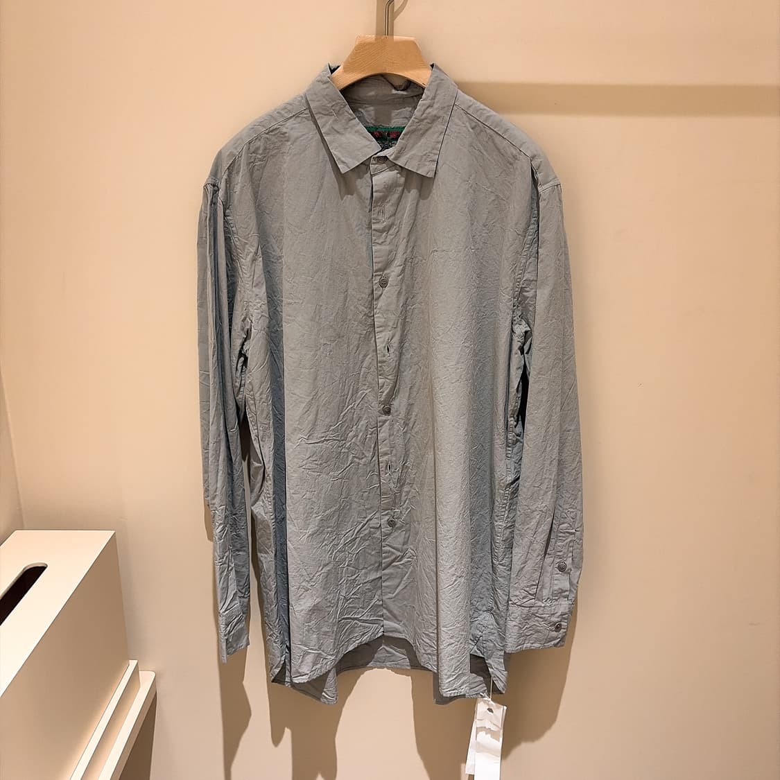(정품/새상품) 케이시케이시 남성 그레이 RACCOURCIE 코튼 셔츠 상품이미지1