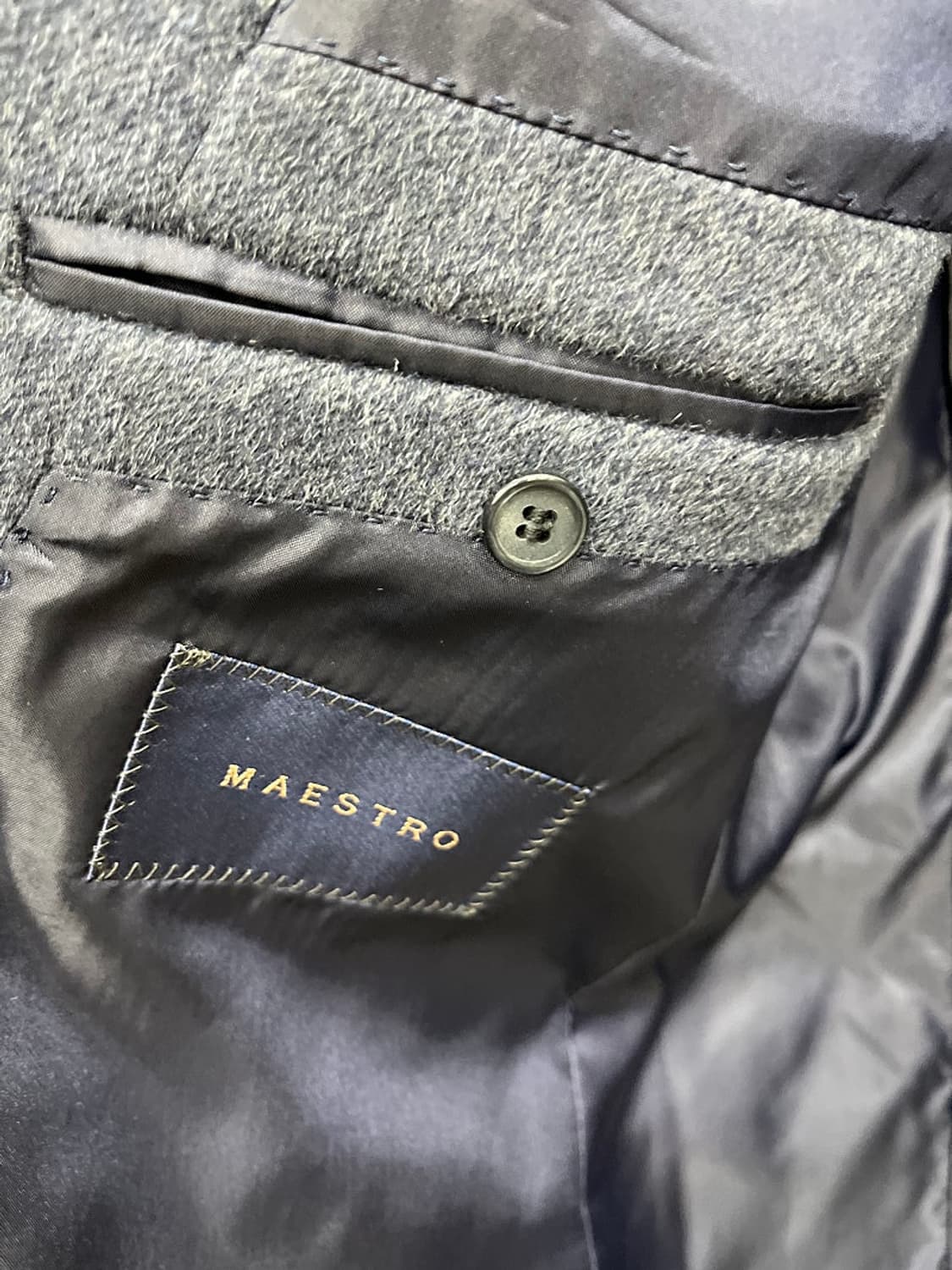 100) 마에스트로 콜롬보 캐시미어100% 코트  상품이미지7