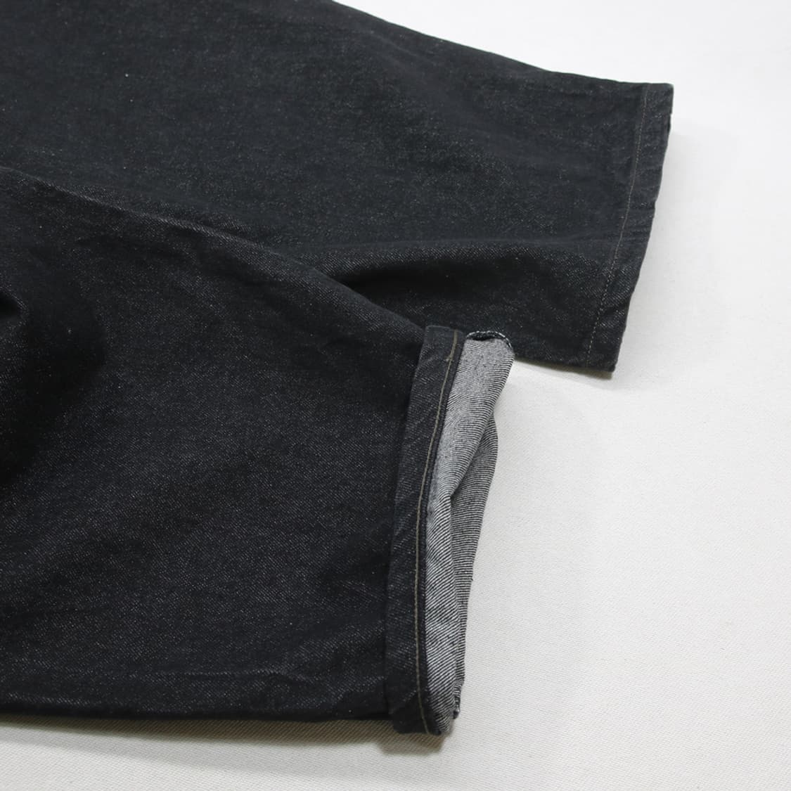 (착용컷) GU 와이드 데님 밴딩 팬츠 (남성용 XL) 상품이미지8