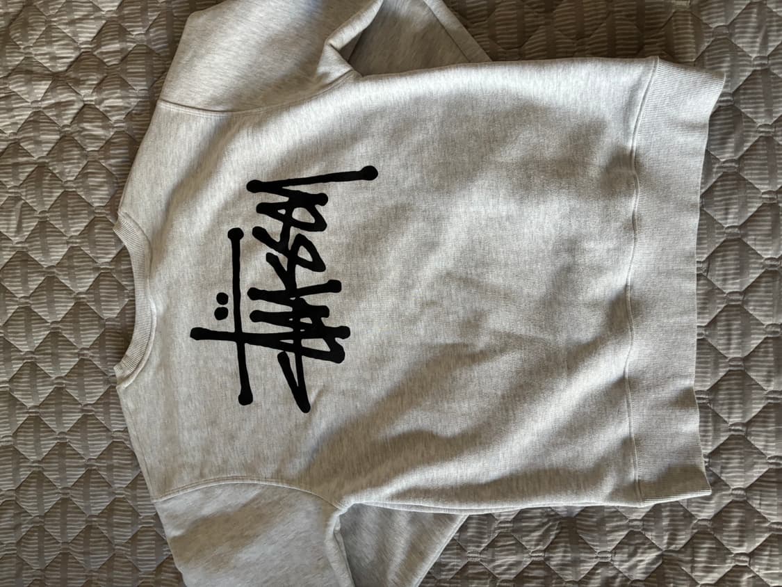 스투시 베이직 스투시 크루넥 애쉬 헤더 L사이즈 상품이미지2