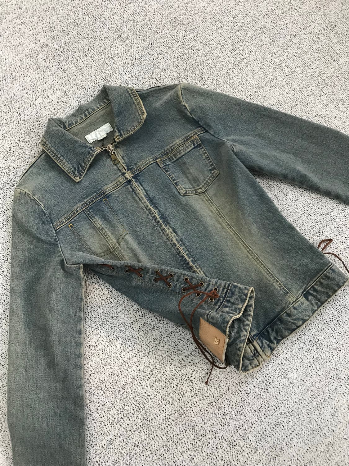 웨스턴 크롭 데님 자켓 상품이미지6