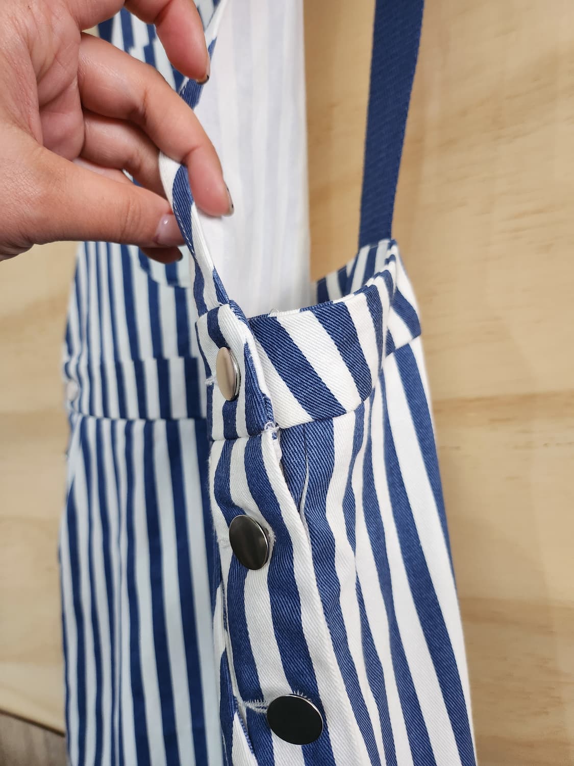 1037) 사이다 CIDER 스트라이프 멜빵 바지 상품이미지3