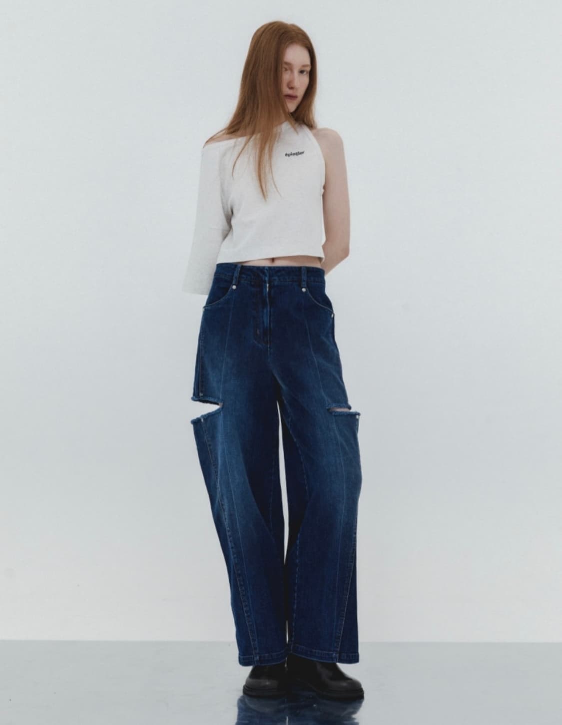 에핑글러 layerd half sleeve T 오트밀 미사용품 상품이미지2