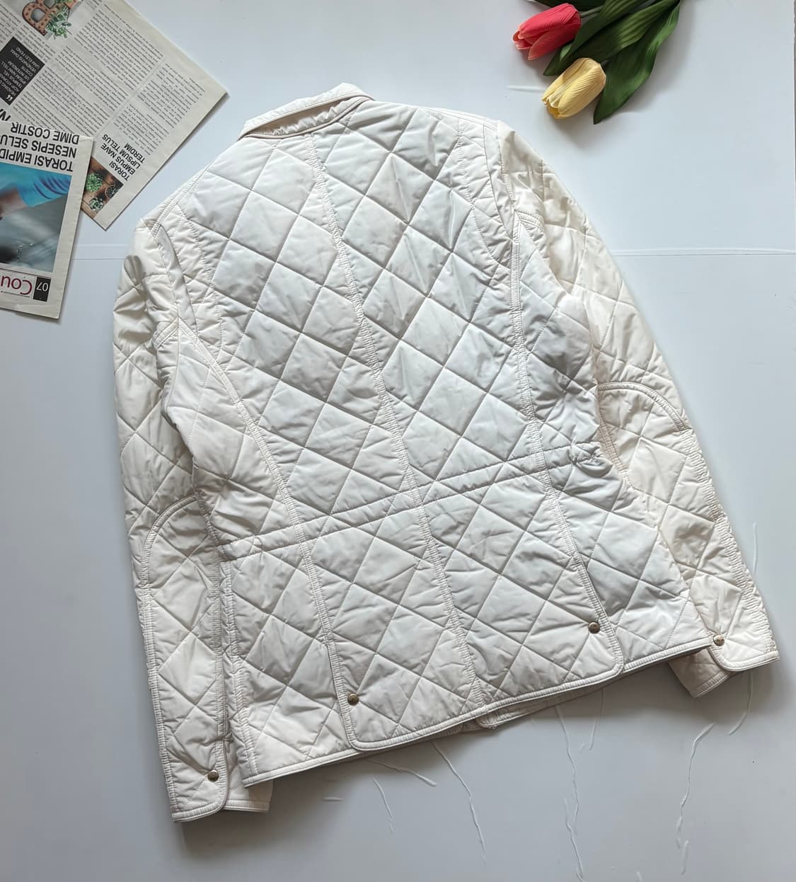 Hazzy 헤지스 아이보리 퀄팅 자켓 상품이미지6