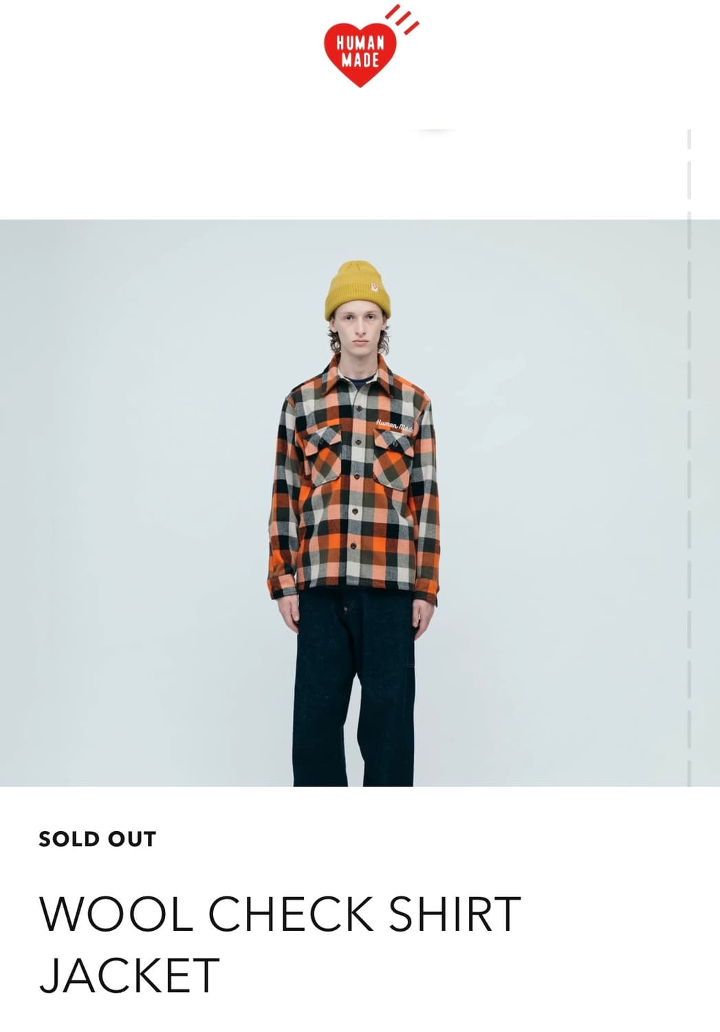 휴먼메이드 울셔츠자켓 상품이미지1