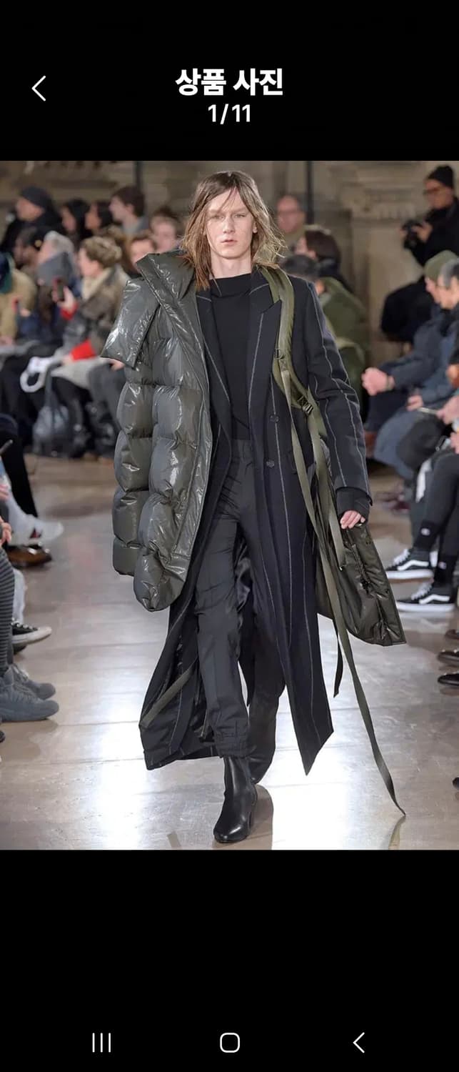 준지 컬렉션 런웨이 코트 팝니다 우영미 타임옴므 솔리드옴므 상품이미지2