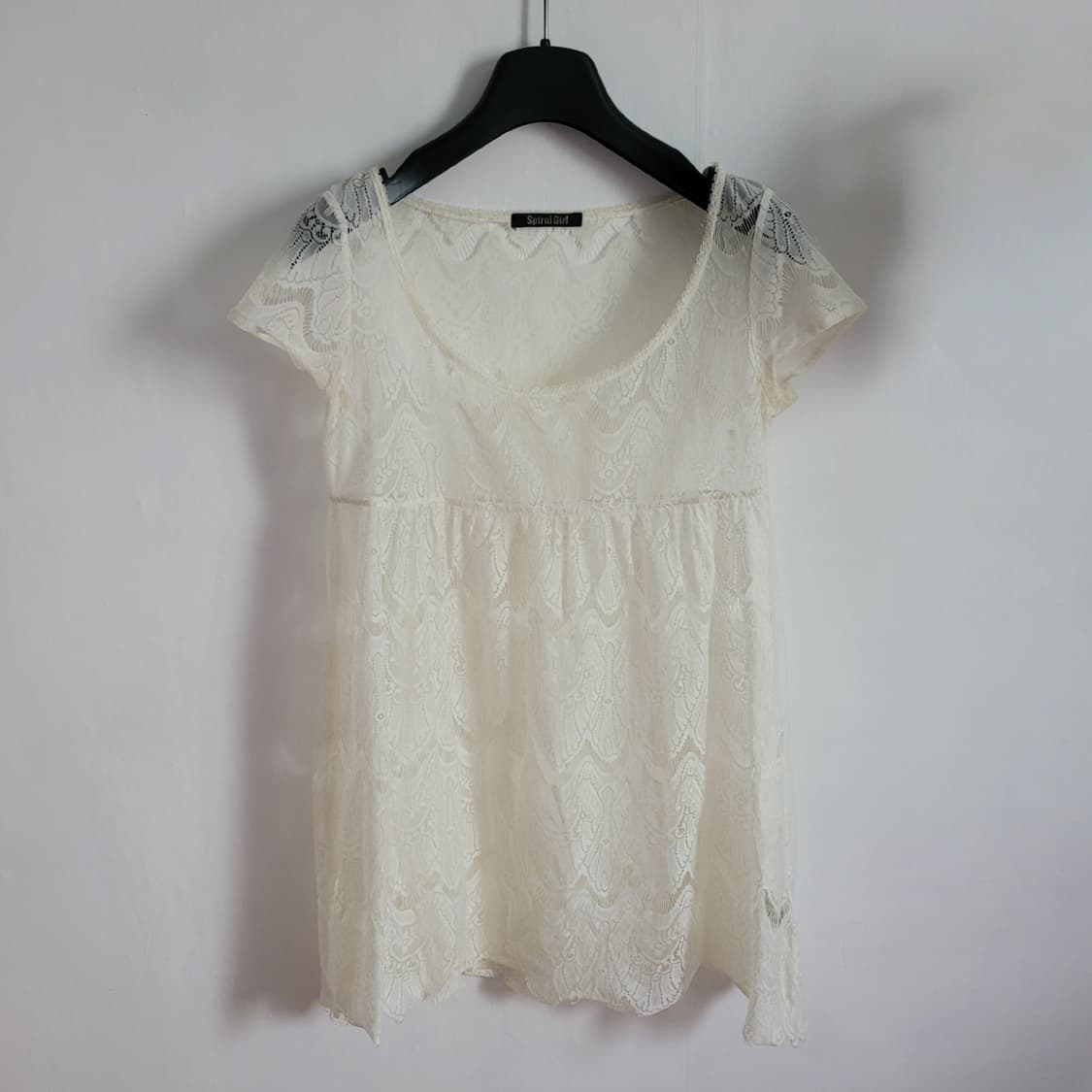 아이보리 레이어드 레이스 탑 상품이미지2