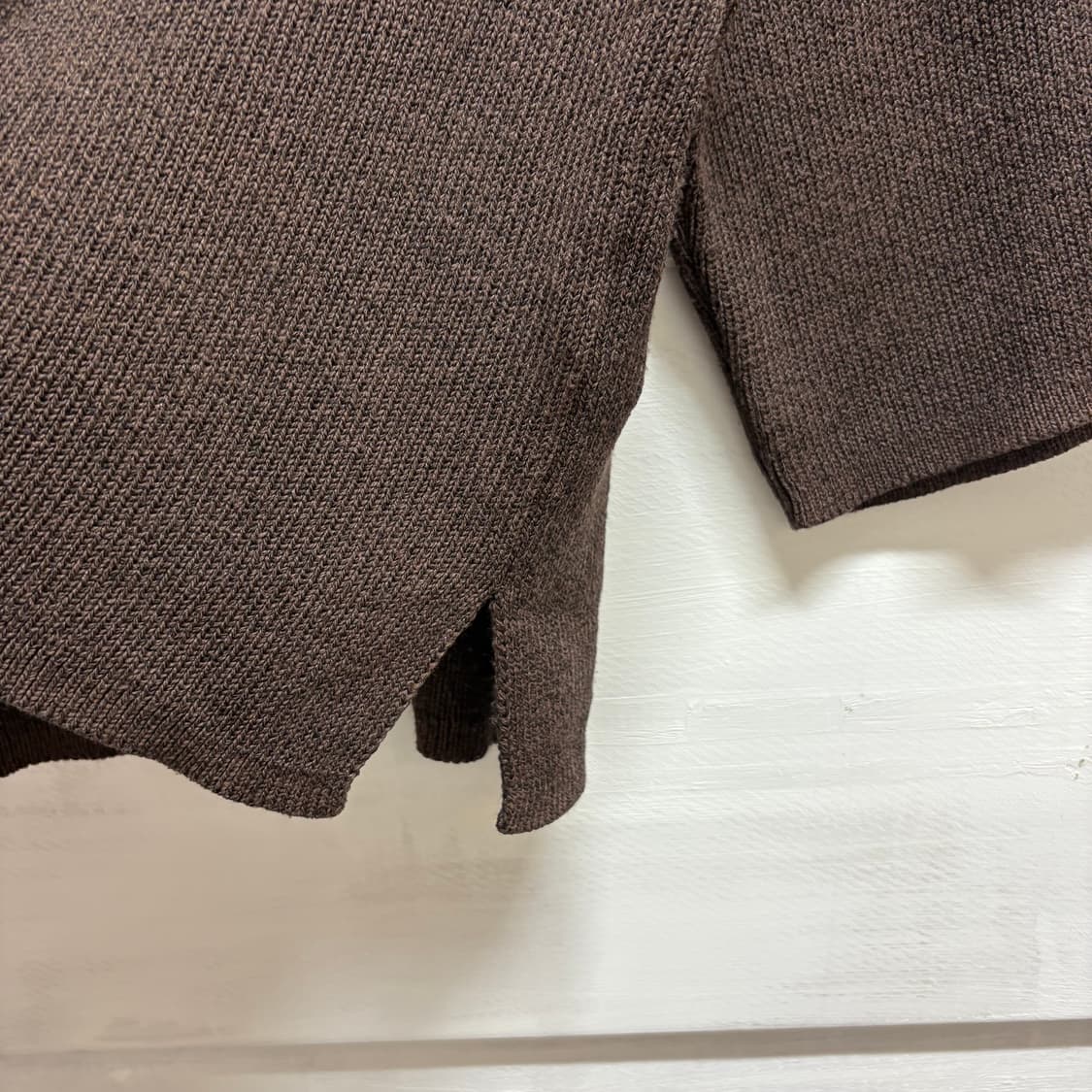 Massimo Dutti 마시모두띠 브라운 니트 탑 상품이미지4