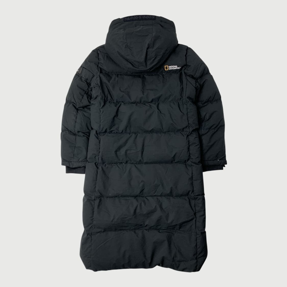 [90/정품] 내셔널지오그래픽 덕다운 롱패딩 블랙 상품이미지5