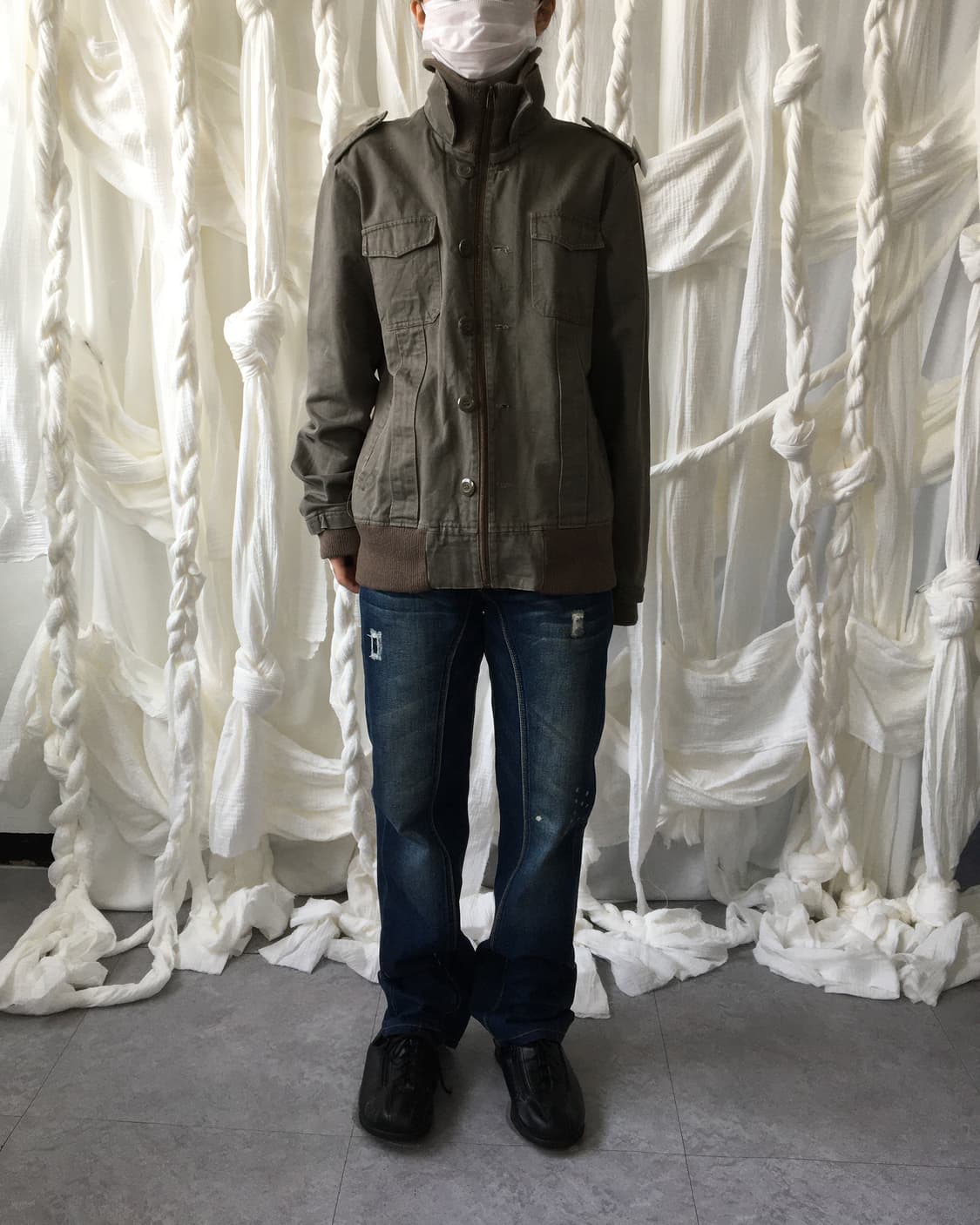 High neck bomber jacket 상품이미지1