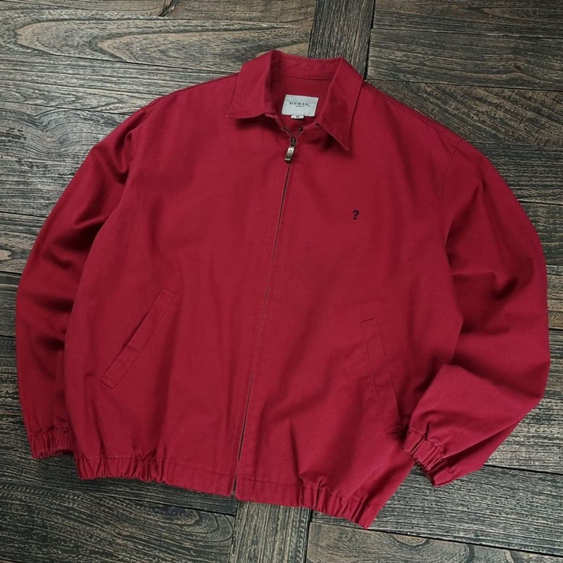[게스] 00'S 빈티지 스윙탑 블루종 자켓 레드 M17896 상품이미지1